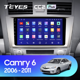 Штатная магнитола Teyes CC2 Plus 6/128 ГБ для Toyota Camry V40 2006-2011 на Android 10.0