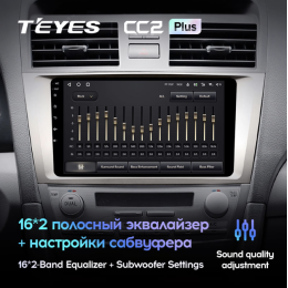 Штатная магнитола Teyes CC2 Plus 6/128 ГБ для Toyota Camry V40 2006-2011 на Android 10.0