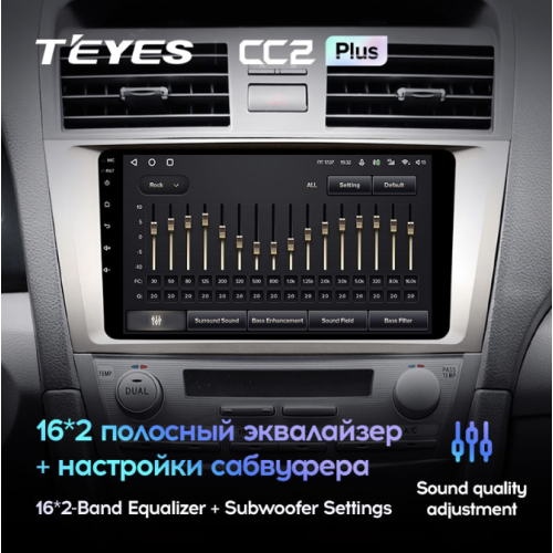 Штатная магнитола Teyes CC2 Plus 6/128 ГБ для Toyota Camry V40 2006-2011 на Android 10.0
