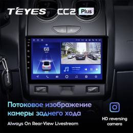 Штатная магнитола Teyes CC2 Plus 6/128 ГБ для Renault Duster 2015-2020 на Android 10.0