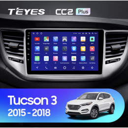 Штатная магнитола Teyes CC2 Plus 6/128 ГБ для Hyundai Tucson III 2015-2018 на Android 10.0