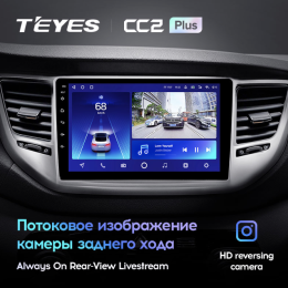 Штатная магнитола Teyes CC2 Plus 6/128 ГБ для Hyundai Tucson III 2015-2018 на Android 10.0