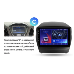 Штатная магнитола Teyes CC2 Plus 6/128 ГБ для Hyundai ix35, Tucson II 2010-2015 на Android 10.0