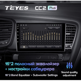 Штатная магнитола Teyes CC2 Plus 6/128 ГБ для Kia Optima III 2010-2013 на Android 10.0