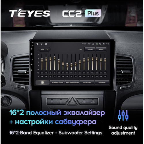 Штатная магнитола Teyes CC2 Plus 6/128 ГБ для Kia Sorento II 2009-2012 на Android 10.0