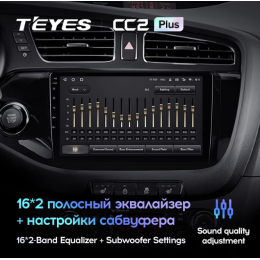 Штатная магнитола Teyes CC2 Plus 6/128 ГБ для Kia Ceed II 2012-2018 на Android 10.0