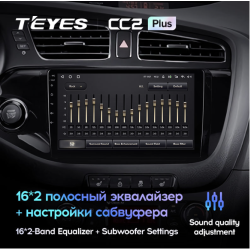 Штатная магнитола Teyes CC2 Plus 6/128 ГБ для Kia Ceed II 2012-2018 на Android 10.0