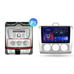 Штатная магнитола Teyes CC2 Plus 6/128 ГБ для Ford Focus II 2005-2011 (кондиционер) на Android 10.0