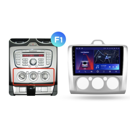 Штатная магнитола Teyes CC2 Plus 6/128 ГБ для Ford Focus II 2005-2011 (кондиционер) на Android 10.0