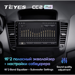 Штатная магнитола Teyes CC2 Plus 6/128 ГБ для Chevrolet Cruze I 2009-2012 на Android 10.0
