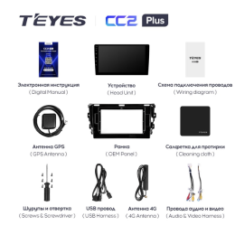 Штатная магнитола Teyes CC2 Plus 6/128 ГБ для Zotye T600 на Android 10.0