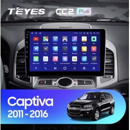 Штатная магнитола Teyes CC2 Plus 6/128 ГБ для Chevrolet Captiva 2011-2015 на Android 10.0