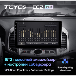 Штатная магнитола Teyes CC2 Plus 6/128 ГБ для Chevrolet Captiva 2011-2015 на Android 10.0