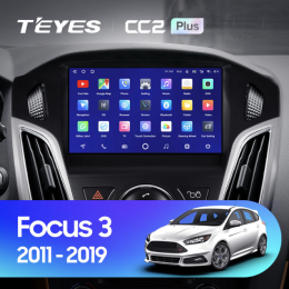 Штатная магнитола Teyes CC2 Plus 6/128 ГБ для Ford Focus 3 (2015+) на Android 10.0