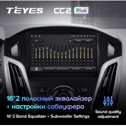 Штатная магнитола Teyes CC2 Plus 6/128 ГБ для Ford Focus 3 (2015+) на Android 10.0
