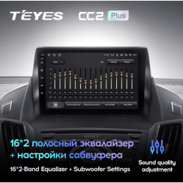 Штатная магнитола Teyes CC2 Plus 6/128 ГБ для Ford Kuga II 2013-2019 на Android 10.0