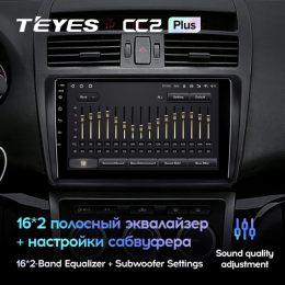 Штатная магнитола Teyes CC2 Plus 6/128 ГБ для Mazda 6 2007-2012 на Android 10.0