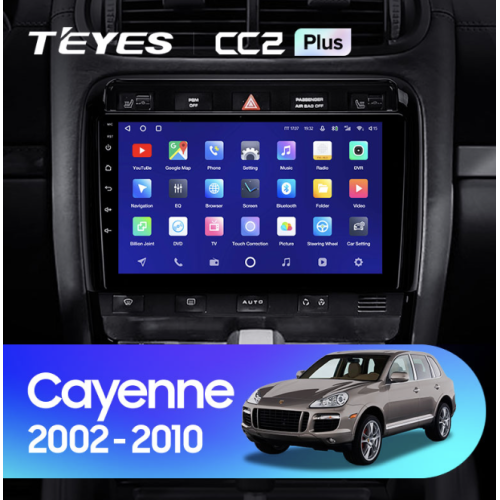 Штатная магнитола Teyes CC2 Plus 6/128 ГБ для Porsche Cayenne I (955) 2002-2006 на Android 10.0