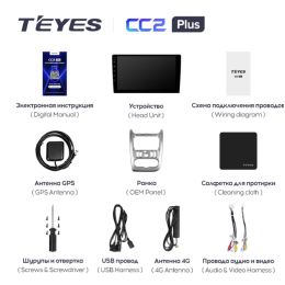 Штатная магнитола Teyes CC2 Plus 6/128 ГБ для Renault Logan, Sandero 2009-2013 на Android 10.0