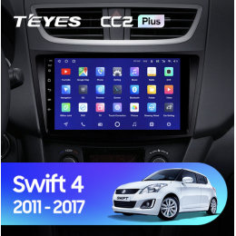 Штатная магнитола Teyes CC2 Plus 6/128 ГБ для Suzuki Swift IV 2011-2017 на Android 10.0