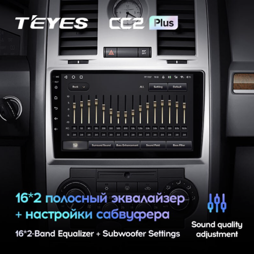 Штатная магнитола Teyes CC2 Plus 6/128 ГБ для Chrysler 300C I 2004-2011 на Android 10.0