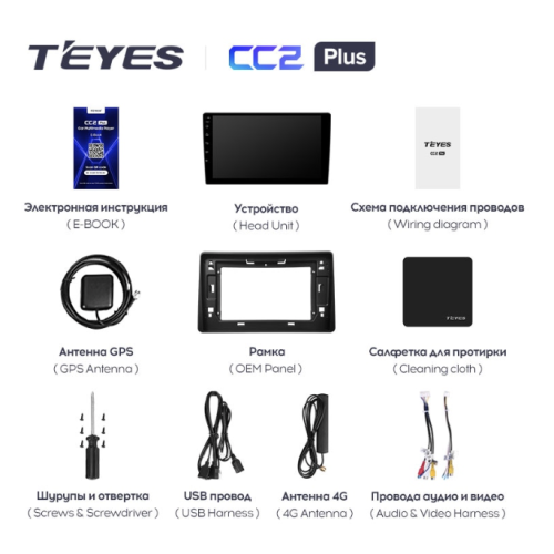 Штатная магнитола Teyes CC2 Plus 6/128 ГБ для Renault Duster 2020+ на Android 10.0
