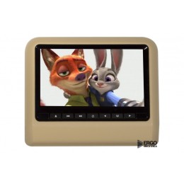 НАВЕСНОЙ МОНИТОР НА ПОДГОЛОВНИК ERGO ER9L СО ВСТРОЕННЫМ DVD ПЛЕЕРОМ И МОНИТОРОМ 9