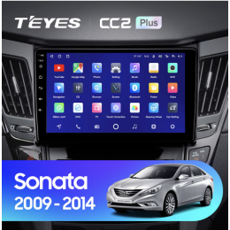 Штатная магнитола Teyes CC2 Plus 4/64 ГБ для Hyundai Sonata VI (YF) 2009-2014 на Android 10.0
