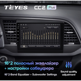 Штатная магнитола Teyes CC2 Plus 4/64 ГБ для Hyundai Elantra VI (AD) 2016-2019 на Android 10.0