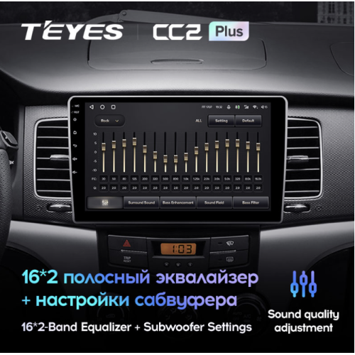 Штатная автомагнитола Teyes CC2 Plus 4/64 ГБ для SsangYong Actyon, Korando 2010-2013 на Android 10.0