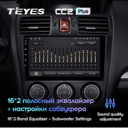 Штатная магнитола Teyes CC2 Plus 4/64 ГБ для Subaru Forester IV 2013-2014, Impreza IV 2012-2017 на Android 10.0