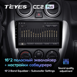 Штатная магнитола Teyes CC2 Plus 4/64 ГБ для Lada Granta I 2011-2018 Тип-B на Android 10.0