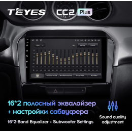 Штатная магнитола Teyes CC2 Plus 4/64 ГБ для Suzuki Vitara IV 2014-2024 на Android 10.0
