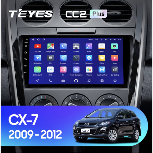 Штатная магнитола Teyes CC2 Plus 4/64 ГБ для Mazda CX-7 I 2006-2012 на Android 10.0