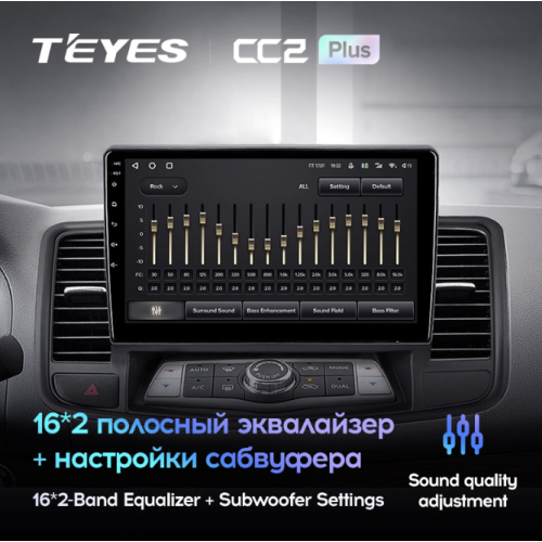 Штатная магнитола Teyes CC2 Plus 4/64 ГБ для Nissan Teana II 2008-2013 на Android 10.0