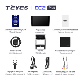 Штатная магнитола Teyes CC2 Plus 4/64 ГБ для Nissan X-Trail II (T31) 2007-2014 на Android 10.0