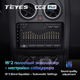 Штатная магнитола Teyes CC2 Plus 4/64 ГБ для Nissan Qashqai I 2007-2013 на Android 10.0