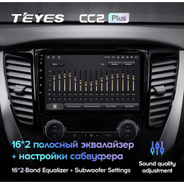 Штатная магнитола Teyes CC2 Plus 4/64 ГБ для Mitsubishi Pajero Sport III 2015-2021 на Android 10.0