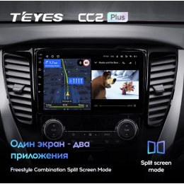 Штатная магнитола Teyes CC2 Plus 4/64 ГБ для Mitsubishi Pajero Sport III 2015-2021 на Android 10.0