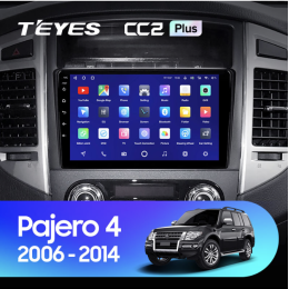 Штатная магнитола Teyes CC2 Plus 4/64 ГБ для Mitsubishi Pajero IV 2006-2019 на Android 10.0