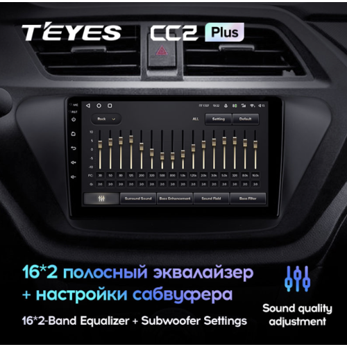 Штатная магнитола Teyes CC2 Plus 4/64 ГБ для Lifan X50 2015-2022 на Android 10.0