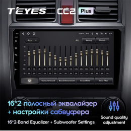 Штатная магнитола Teyes CC2 Plus 4/64 ГБ для Honda CR-V 2007-2012 на Android 10.0