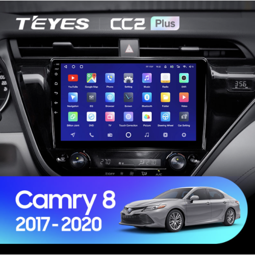 Штатная магнитола Teyes CC2 Plus 4/64 ГБ для Toyota Camry V70 2018-2021 на Android 10.0