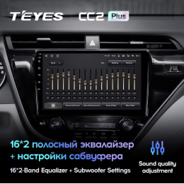 Штатная магнитола Teyes CC2 Plus 4/64 ГБ для Toyota Camry V70 2018-2021 на Android 10.0