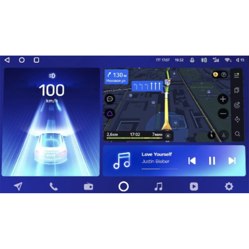 Штатная магнитола Teyes CC2 Plus 4/64 ГБ для Toyota Land Cruiser Prado 150 2017-2020 на Android 10.0
