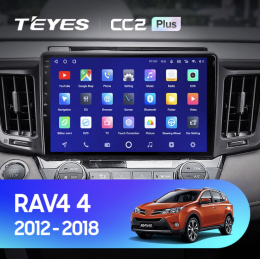 Штатная магнитола Teyes CC2 Plus 4/64 ГБ для Toyota RAV4 (CA40) 2013-2019 на Android 10.0