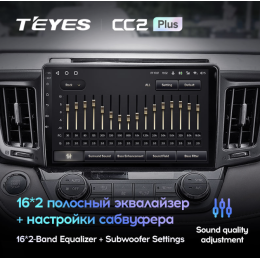 Штатная магнитола Teyes CC2 Plus 4/64 ГБ для Toyota RAV4 (CA40) 2013-2019 на Android 10.0