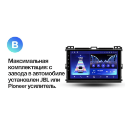 Штатная магнитола Teyes CC2 Plus 4/64 ГБ для Toyota Land Cruiser Prado 120 2002-2009 на Android 10.0