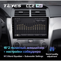 Штатная магнитола Teyes CC2 Plus 4/64 ГБ для Toyota Camry V55 2014-2018 на Android 10.0