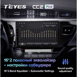 Штатная магнитола Teyes CC2 Plus 4/64 ГБ для Toyota Corolla XI 2013-2015 на Android 10.0
